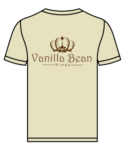 Vanilla Bean Kings logo  t-shirt color Sand