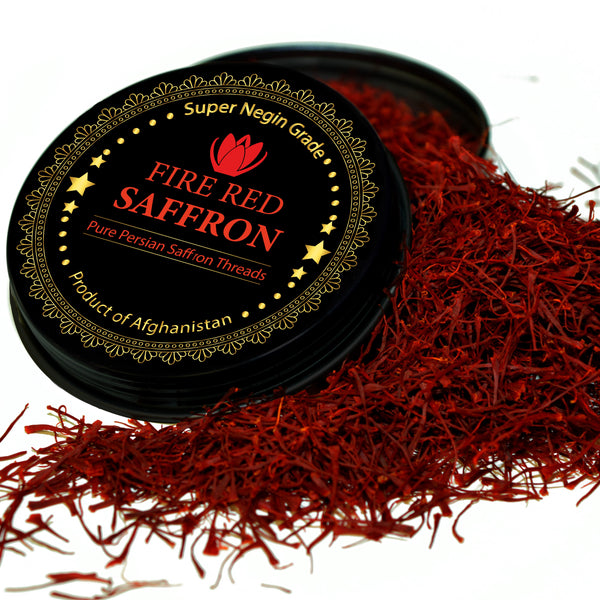 super negin grade saffron in tin